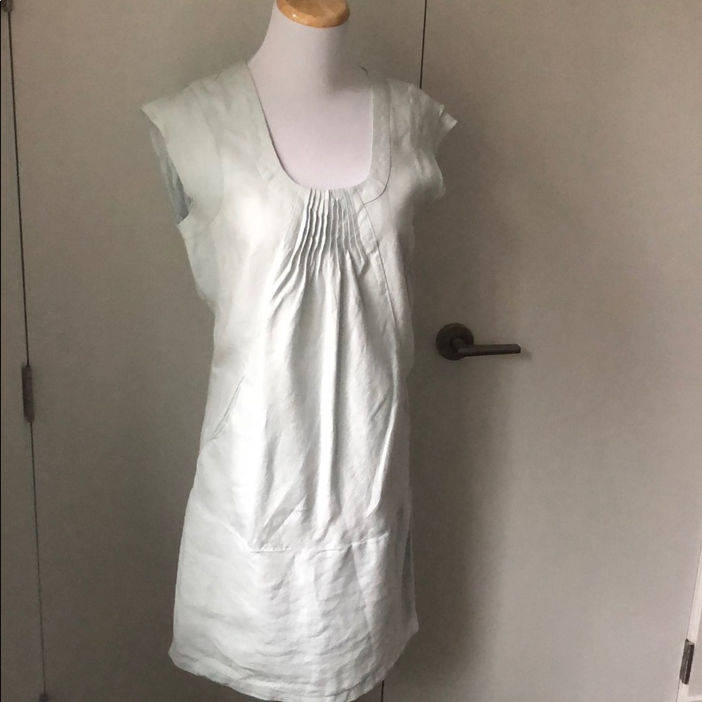 Kookai linen lined dress in baby blue